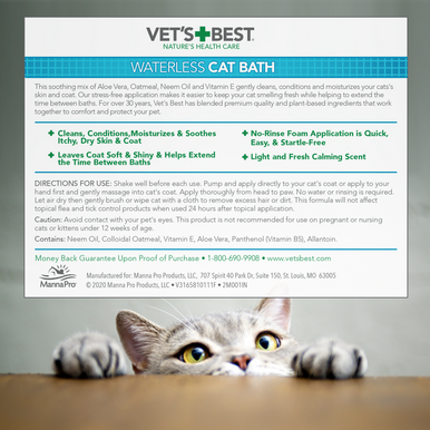 Vet’s Best Waterless Cat Shampoo