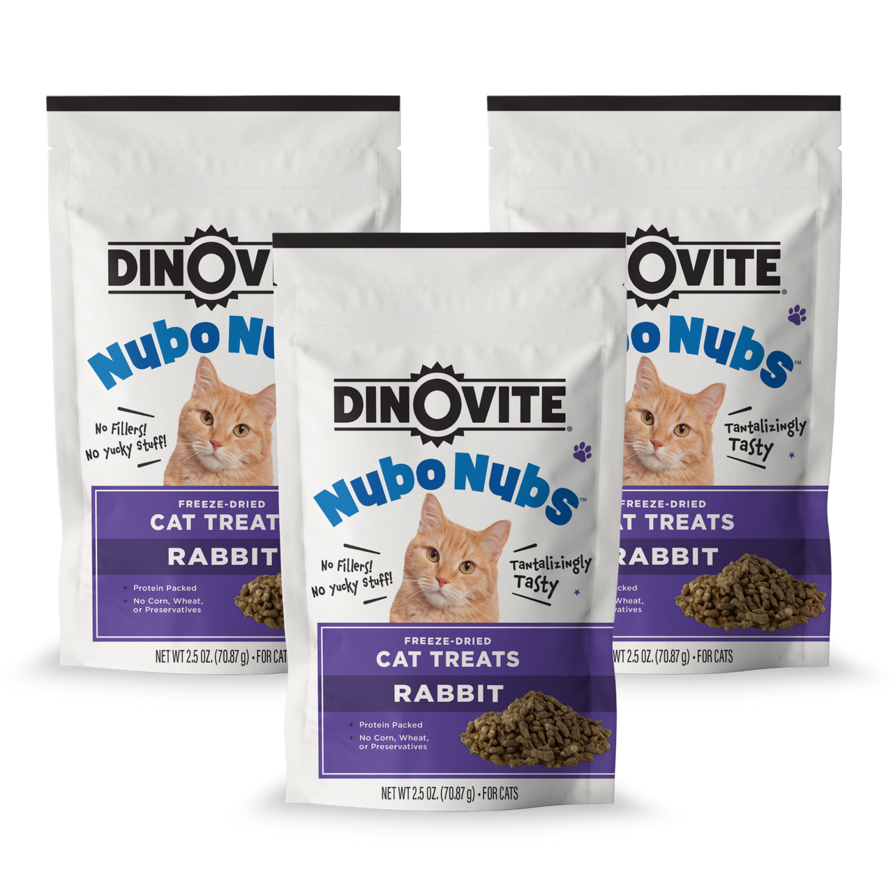 1009012 NubOnubs Cat Treats 3-Pack